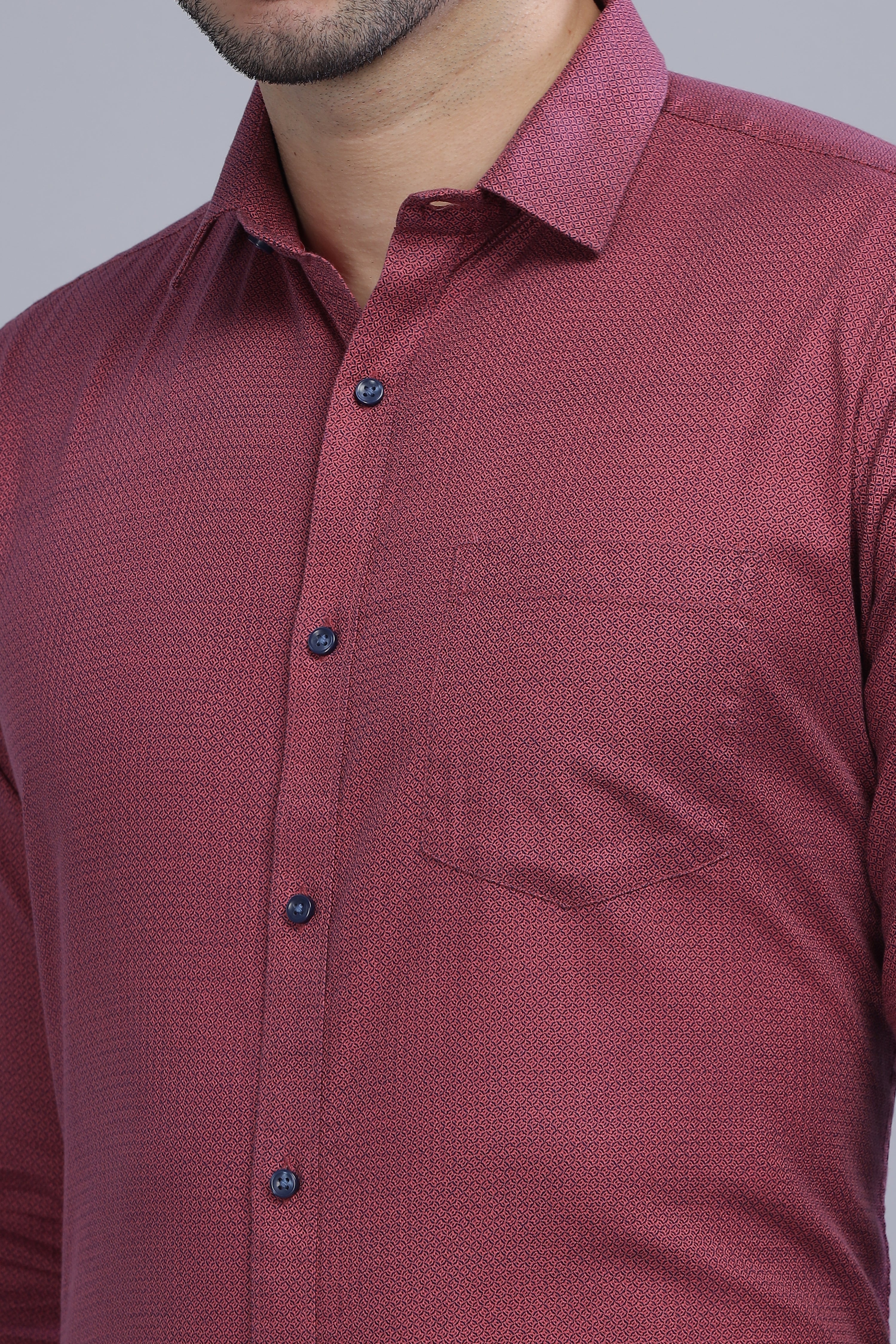 Maroon Pixels Shirt